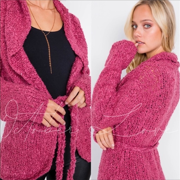 🔥 Raspberry Cardigan - Picture 3 of 4